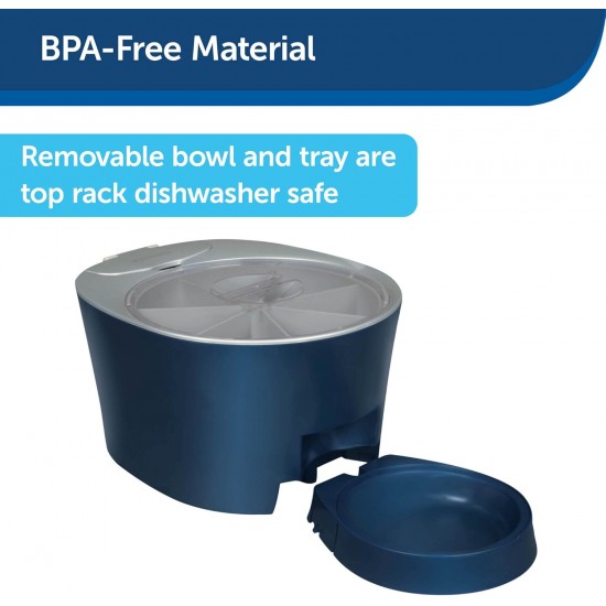 PetSafe Programmable Pet Feeder for 6 Meals, Automatic Feeder for Dogs and Cats, Dry or Semi-Moist Pet Food, Slow Feeding, Portion Control (6 PetSafe Programmable Pet Feeder for 6 Meals, Automatic Feeder for Dogs and Cats, Dry or Semi-Moist Pet Food, Slow Feeding, Portion Control (6