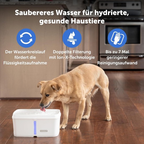 PetSafe Viva Drinking Fountain for Cats and Small Dogs - 4.1 l/140 oz, Indoor Cat Drinking Fountain with Extremely Quiet Pump, Dishwasher Safe, Easy Cleaning, Water Filter Included PetSafe Viva Drinking Fountain for Cats and Small Dogs - 4.1 l/140 oz, Indoor Cat Drinking Fountain with Extremely Quiet Pump, Dishwasher Safe, Easy Cleaning, Water Filter Included