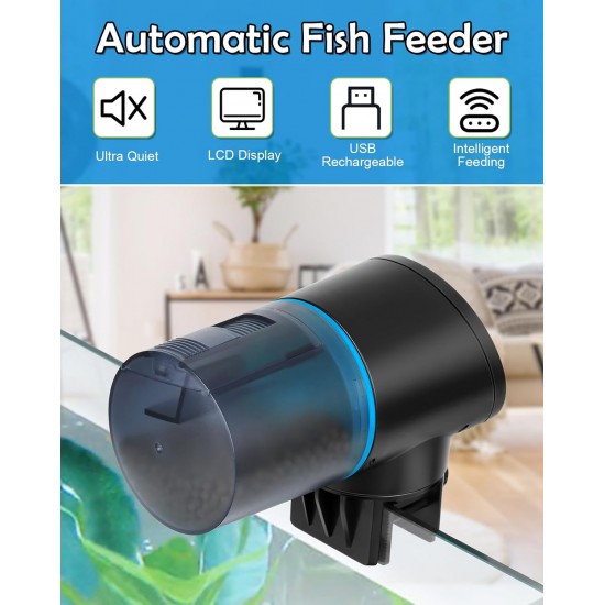 Petbank Automatic Feeder Aquarium Rechargeable Fish Feeder with Timer Feeder for Aquariums with USB Cable LCD Display Fish Feeder for Aquarium Fish Tank Petbank Automatic Feeder Aquarium Rechargeable Fish Feeder with Timer Feeder for Aquariums with USB Cable LCD Display Fish Feeder for Aquarium Fish Tank