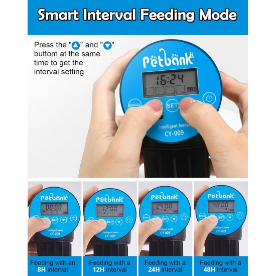 Petbank Automatic Feeder Aquarium Rechargeable Fish Feeder with Timer Feeder for Aquariums with USB Cable LCD Display Fish Feeder for Aquarium Fish Tank Petbank Automatic Feeder Aquarium Rechargeable Fish Feeder with Timer Feeder for Aquariums with USB Cable LCD Display Fish Feeder for Aquarium Fish Tank