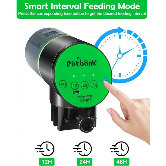 Petbank Automatic Feeder Aquarium Rechargeable Fish Feeder with Timer Feeder for Aquariums with USB Cable LCD Display Fish Feeder for Aquarium Fish Tank Petbank Automatic Feeder Aquarium Rechargeable Fish Feeder with Timer Feeder for Aquariums with USB Cable LCD Display Fish Feeder for Aquarium Fish Tank