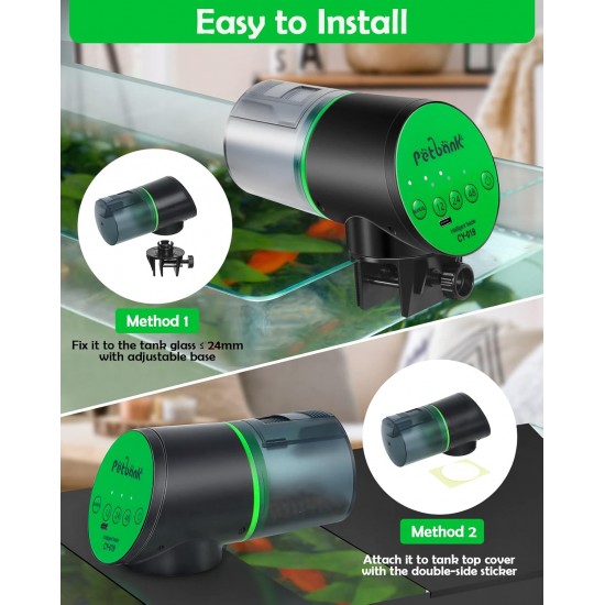 Petbank Automatic Feeder Aquarium Rechargeable Fish Feeder with Timer Feeder for Aquariums with USB Cable LCD Display Fish Feeder for Aquarium Fish Tank Petbank Automatic Feeder Aquarium Rechargeable Fish Feeder with Timer Feeder for Aquariums with USB Cable LCD Display Fish Feeder for Aquarium Fish Tank