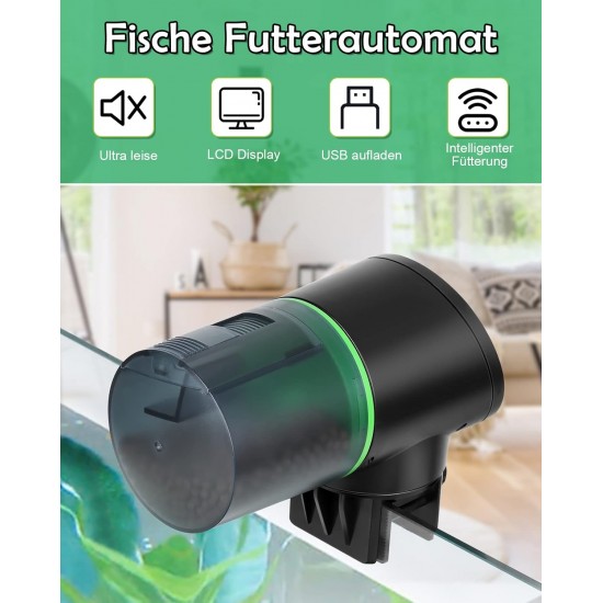 Petbank Automatic Feeder Aquarium Rechargeable Fish Feeder with Timer Feeder for Aquariums with USB Cable LCD Display Fish Feeder for Aquarium Fish Tank Petbank Automatic Feeder Aquarium Rechargeable Fish Feeder with Timer Feeder for Aquariums with USB Cable LCD Display Fish Feeder for Aquarium Fish Tank