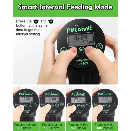 Petbank Automatic Feeder Aquarium Rechargeable Fish Feeder with Timer Feeder for Aquariums with USB Cable LCD Display Fish Feeder for Aquarium Fish Tank Petbank Automatic Feeder Aquarium Rechargeable Fish Feeder with Timer Feeder for Aquariums with USB Cable LCD Display Fish Feeder for Aquarium Fish Tank