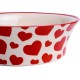 Petface Red Hearts Flared Ceramic Bowl for Cats Petface Red Hearts Flared Ceramic Bowl for Cats