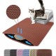 Petinstinct Cat Litter Tray Mat, 75 x 55 cm, Extra Large Cat Litter Mat, Double Layer Design of Honeycomb Mat, Waterproof and Durable, Cat Litter Tray Underlay, Brown Petinstinct Cat Litter Tray Mat, 75 x 55 cm, Extra Large Cat Litter Mat, Double Layer Design of Honeycomb Mat, Waterproof and Durable, Cat Litter Tray Underlay, Brown