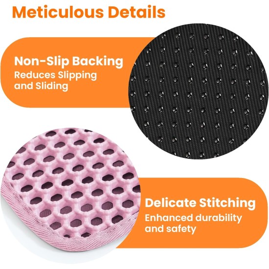 Petinstinct Cat Litter Tray Mat, 75 x 55 cm, Extra Large Cat Litter Mat, Double Layer Design of Honeycomb Mat, Waterproof and Durable, Cat Litter Tray Underlay, Brown Petinstinct Cat Litter Tray Mat, 75 x 55 cm, Extra Large Cat Litter Mat, Double Layer Design of Honeycomb Mat, Waterproof and Durable, Cat Litter Tray Underlay, Brown
