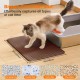 Petinstinct Cat Litter Tray Mat, 75 x 55 cm, Extra Large Cat Litter Mat, Double Layer Design of Honeycomb Mat, Waterproof and Durable, Cat Litter Tray Underlay, Brown Petinstinct Cat Litter Tray Mat, 75 x 55 cm, Extra Large Cat Litter Mat, Double Layer Design of Honeycomb Mat, Waterproof and Durable, Cat Litter Tray Underlay, Brown