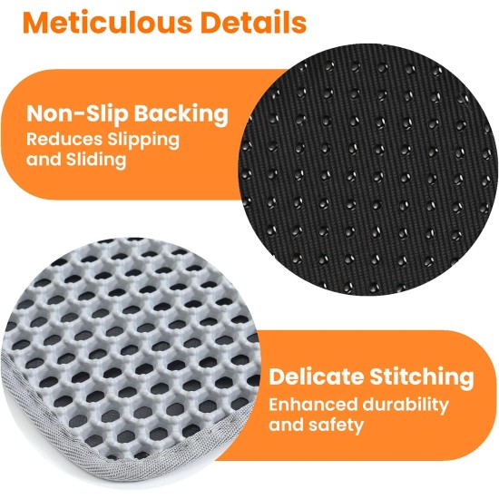 Petinstinct Cat Litter Tray Mat, 75 x 55 cm, Extra Large Cat Litter Mat, Double Layer Design of Honeycomb Mat, Waterproof and Durable, Cat Litter Tray Underlay, Brown Petinstinct Cat Litter Tray Mat, 75 x 55 cm, Extra Large Cat Litter Mat, Double Layer Design of Honeycomb Mat, Waterproof and Durable, Cat Litter Tray Underlay, Brown