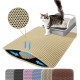 Petinstinct Cat Litter Tray Mat, 75 x 55 cm, Extra Large Cat Litter Mat, Double Layer Design of Honeycomb Mat, Waterproof and Durable, Cat Litter Tray Underlay, Brown Petinstinct Cat Litter Tray Mat, 75 x 55 cm, Extra Large Cat Litter Mat, Double Layer Design of Honeycomb Mat, Waterproof and Durable, Cat Litter Tray Underlay, Brown