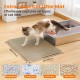 Petinstinct Cat Litter Tray Mat, 75 x 55 cm, Extra Large Cat Litter Mat, Double Layer Design of Honeycomb Mat, Waterproof and Durable, Cat Litter Tray Underlay, Brown Petinstinct Cat Litter Tray Mat, 75 x 55 cm, Extra Large Cat Litter Mat, Double Layer Design of Honeycomb Mat, Waterproof and Durable, Cat Litter Tray Underlay, Brown