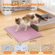 Petinstinct Cat Litter Tray Mat, 75 x 55 cm, Extra Large Cat Litter Mat, Double Layer Design of Honeycomb Mat, Waterproof and Durable, Cat Litter Tray Underlay, Brown Petinstinct Cat Litter Tray Mat, 75 x 55 cm, Extra Large Cat Litter Mat, Double Layer Design of Honeycomb Mat, Waterproof and Durable, Cat Litter Tray Underlay, Brown