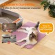 Petinstinct Cat Litter Tray Mat, 75 x 55 cm, Extra Large Cat Litter Mat, Double Layer Design of Honeycomb Mat, Waterproof and Durable, Cat Litter Tray Underlay, Brown Petinstinct Cat Litter Tray Mat, 75 x 55 cm, Extra Large Cat Litter Mat, Double Layer Design of Honeycomb Mat, Waterproof and Durable, Cat Litter Tray Underlay, Brown