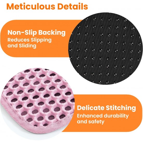 Petinstinct Cat Litter Tray Mat, 75 x 55 cm, Large Double Layer Cat Litter Tray Underlay, Waterproof, Durable Design, Honeycomb Cat Litter Mat, Cat Litter Tray Mat, XL, Purple Petinstinct Cat Litter Tray Mat, 75 x 55 cm, Large Double Layer Cat Litter Tray Underlay, Waterproof, Durable Design, Honeycomb Cat Litter Mat, Cat Litter Tray Mat, XL, Purple