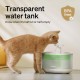 Petlibro Drinking Fountain for Cats, Ultra Quiet with Two Flow Modes, BPA-Free Capsule Cat Fountain, 71 oz/2.1 L Visible Water Level with Filter for Cats and Dogs