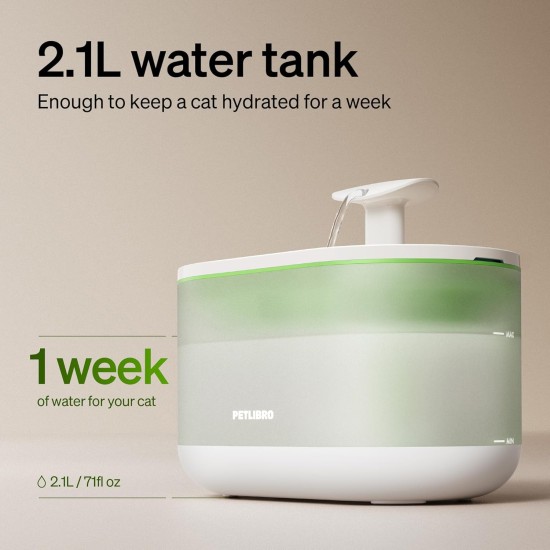 Petlibro Drinking Fountain for Cats, Ultra Quiet with Two Flow Modes, BPA-Free Capsule Cat Fountain, 71 oz/2.1 L Visible Water Level with Filter for Cats and Dogs Petlibro Drinking Fountain for Cats, Ultra Quiet with Two Flow Modes, BPA-Free Capsule Cat Fountain, 71 oz/2.1 L Visible Water Level with Filter for Cats and Dogs