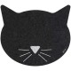 Petmat Recyl Rbr Black Cat Face Petmat Recyl Rbr Black Cat Face