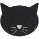 Petmat Recyl Rbr Black Cat Face Petmat Recyl Rbr Black Cat Face