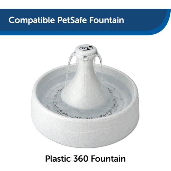 Petsafe Drinkwell 360 Plastic Pet Fountain Replacement Foam Filters, Pack of 2, Filter for Dog and Cat Water Fountains Petsafe Drinkwell 360 Plastic Pet Fountain Replacement Foam Filters, Pack of 2, Filter for Dog and Cat Water Fountains