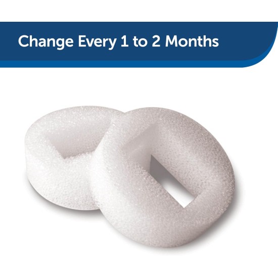 Petsafe Drinkwell 360 Plastic Pet Fountain Replacement Foam Filters, Pack of 2, Filter for Dog and Cat Water Fountains Petsafe Drinkwell 360 Plastic Pet Fountain Replacement Foam Filters, Pack of 2, Filter for Dog and Cat Water Fountains