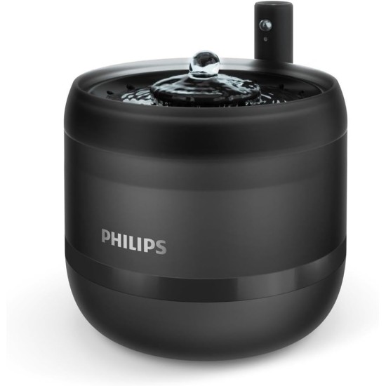 Philips Pet Series Cat Fountain, Intelligent Drinking Fountain, Leak Protection, Refill Monitoring, Motion Activation, Whisper Quiet (<38dB), 4-Layer Filter, 2.2 L Capacity (PAW3210/02)