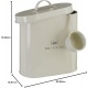 Premier Housewares Pet Food Storage Jar with Spoon, Metal, Cream, 6.5 Litre, Galvanised Steel, Powder Paint, Cream, 15 x 25 x 22 cm Premier Housewares Pet Food Storage Jar with Spoon, Metal, Cream, 6.5 Litre, Galvanised Steel, Powder Paint, Cream, 15 x 25 x 22 cm