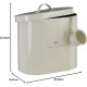 Premier Housewares Pet Food Storage Jar with Spoon, Metal, Cream, 6.5 Litre, Galvanised Steel, Powder Paint, Cream, 15 x 25 x 22 cm Premier Housewares Pet Food Storage Jar with Spoon, Metal, Cream, 6.5 Litre, Galvanised Steel, Powder Paint, Cream, 15 x 25 x 22 cm