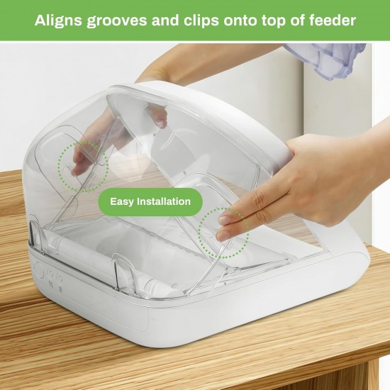 Protective Cover, Cover for Microchip Feeder for Pets, Prevents Other Pets from Stealing the Food Behind the Feeder, Microchip Feeder Accessories Compatible RFID Feeder Protective Cover, Cover for Microchip Feeder for Pets, Prevents Other Pets from Stealing the Food Behind the Feeder, Microchip Feeder Accessories Compatible RFID Feeder