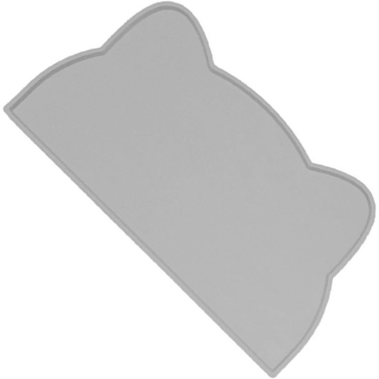 Pssopp Cat Bowl Mat, Soft Non-Slip Leak Proof Pet Bowl Placemat Trays Placemat for Dogs Cats (Grey) Pssopp Cat Bowl Mat, Soft Non-Slip Leak Proof Pet Bowl Placemat Trays Placemat for Dogs Cats (Grey)