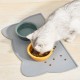 Pssopp Cat Bowl Mat, Soft Non-Slip Leak Proof Pet Bowl Placemat Trays Placemat for Dogs Cats (Grey) Pssopp Cat Bowl Mat, Soft Non-Slip Leak Proof Pet Bowl Placemat Trays Placemat for Dogs Cats (Grey)