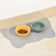 Pssopp Cat Bowl Mat, Soft Non-Slip Leak Proof Pet Bowl Placemat Trays Placemat for Dogs Cats (Grey) Pssopp Cat Bowl Mat, Soft Non-Slip Leak Proof Pet Bowl Placemat Trays Placemat for Dogs Cats (Grey)