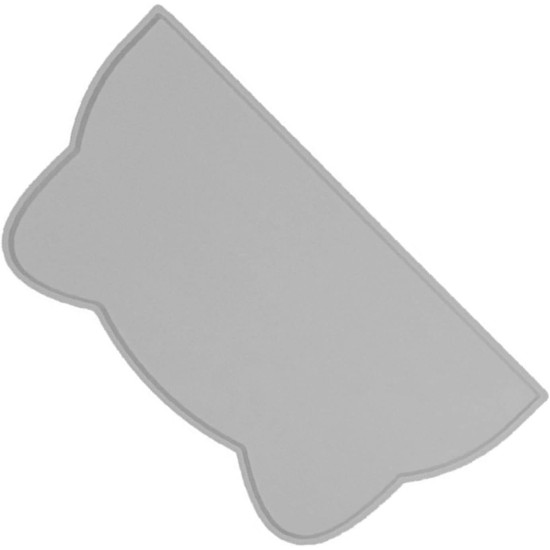Pssopp Cat Bowl Mat, Soft Non-Slip Leak Proof Pet Bowl Placemat Trays Placemat for Dogs Cats (Grey) Pssopp Cat Bowl Mat, Soft Non-Slip Leak Proof Pet Bowl Placemat Trays Placemat for Dogs Cats (Grey)