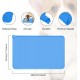 RISVOWO Silicone Bowl Mat, 100% Waterproof Pet Food Mat, Non-Slip Dog Bowl Mat, Silicone Feeding Bowl Mat for Dogs and Cats (Blue, 48 x 30 cm) RISVOWO Silicone Bowl Mat, 100% Waterproof Pet Food Mat, Non-Slip Dog Bowl Mat, Silicone Feeding Bowl Mat for Dogs and Cats (Blue, 48 x 30 cm)
