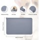 RISVOWO Silicone Bowl Mat, 100% Waterproof Pet Food Mat, Non-Slip Dog Bowl Mat, Silicone Feeding Bowl Mat for Dogs and Cats (Blue, 48 x 30 cm) RISVOWO Silicone Bowl Mat, 100% Waterproof Pet Food Mat, Non-Slip Dog Bowl Mat, Silicone Feeding Bowl Mat for Dogs and Cats (Blue, 48 x 30 cm)