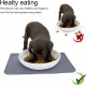 RISVOWO Silicone Bowl Mat, 100% Waterproof Pet Food Mat, Non-Slip Dog Bowl Mat, Silicone Feeding Bowl Mat for Dogs and Cats (Blue, 48 x 30 cm) RISVOWO Silicone Bowl Mat, 100% Waterproof Pet Food Mat, Non-Slip Dog Bowl Mat, Silicone Feeding Bowl Mat for Dogs and Cats (Blue, 48 x 30 cm)