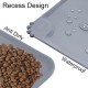 RISVOWO Silicone Bowl Mat, 100% Waterproof Pet Food Mat, Non-Slip Dog Bowl Mat, Silicone Feeding Bowl Mat for Dogs and Cats (Blue, 48 x 30 cm) RISVOWO Silicone Bowl Mat, 100% Waterproof Pet Food Mat, Non-Slip Dog Bowl Mat, Silicone Feeding Bowl Mat for Dogs and Cats (Blue, 48 x 30 cm)