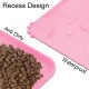 RISVOWO Silicone Bowl Mat, 100% Waterproof Pet Food Mat, Non-Slip Dog Bowl Mat, Silicone Feeding Bowl Mat for Dogs and Cats (Blue, 48 x 30 cm) RISVOWO Silicone Bowl Mat, 100% Waterproof Pet Food Mat, Non-Slip Dog Bowl Mat, Silicone Feeding Bowl Mat for Dogs and Cats (Blue, 48 x 30 cm)