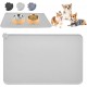 RISVOWO Silicone Bowl Mat, 100% Waterproof Pet Food Mat, Non-Slip Dog Bowl Mat, Silicone Feeding Bowl Mat for Dogs and Cats (Blue, 48 x 30 cm) RISVOWO Silicone Bowl Mat, 100% Waterproof Pet Food Mat, Non-Slip Dog Bowl Mat, Silicone Feeding Bowl Mat for Dogs and Cats (Blue, 48 x 30 cm)