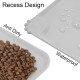 RISVOWO Silicone Bowl Mat, 100% Waterproof Pet Food Mat, Non-Slip Dog Bowl Mat, Silicone Feeding Bowl Mat for Dogs and Cats (Blue, 48 x 30 cm) RISVOWO Silicone Bowl Mat, 100% Waterproof Pet Food Mat, Non-Slip Dog Bowl Mat, Silicone Feeding Bowl Mat for Dogs and Cats (Blue, 48 x 30 cm)