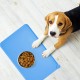 RISVOWO Silicone Bowl Mat, 100% Waterproof Pet Food Mat, Non-Slip Dog Bowl Mat, Silicone Feeding Bowl Mat for Dogs and Cats (Blue, 48 x 30 cm) RISVOWO Silicone Bowl Mat, 100% Waterproof Pet Food Mat, Non-Slip Dog Bowl Mat, Silicone Feeding Bowl Mat for Dogs and Cats (Blue, 48 x 30 cm)