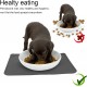 RISVOWO Silicone Bowl Mat, 100% Waterproof Pet Food Mat, Non-Slip Dog Bowl Mat, Silicone Feeding Bowl Mat for Dogs and Cats (Blue, 48 x 30 cm) RISVOWO Silicone Bowl Mat, 100% Waterproof Pet Food Mat, Non-Slip Dog Bowl Mat, Silicone Feeding Bowl Mat for Dogs and Cats (Blue, 48 x 30 cm)