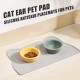 RYAN 2 Pieces Bowl Mat Cat Bowl Mat Feeding Mat Cats 48 x 25.5 cm Cat Food Mat Silicone Cat Shape Pet Food Feeding Bowl Mat (Pink, Grey) RYAN 2 Pieces Bowl Mat Cat Bowl Mat Feeding Mat Cats 48 x 25.5 cm Cat Food Mat Silicone Cat Shape Pet Food Feeding Bowl Mat (Pink, Grey)