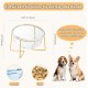 Raised Ceramic Cat Bowl - Anti Vomiting Feeding Bowl Cats High - Cat Bowls with Metal Stand - Bowl Dog Small - Dog Bowl Puppies - Cat Bowl for Food and Water - 480 ml