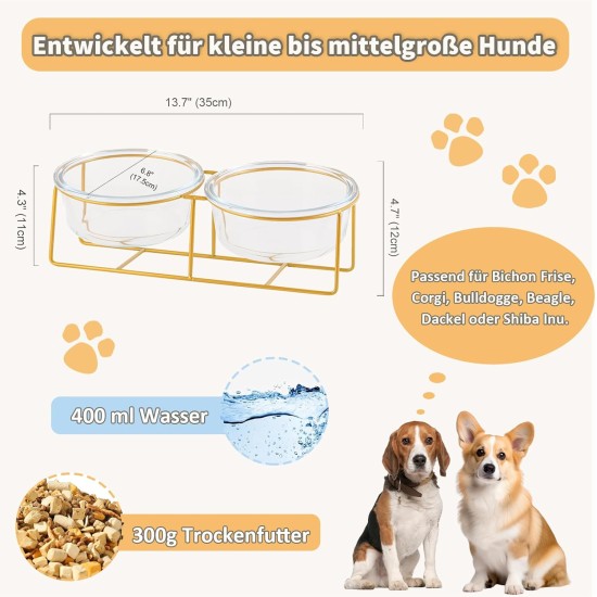 Raised Ceramic Cat Bowl - Anti Vomiting Feeding Bowl Cats High - Cat Bowls with Metal Stand - Bowl Dog Small - Dog Bowl Puppies - Cat Bowl for Food and Water - 480 ml Raised Ceramic Cat Bowl - Anti Vomiting Feeding Bowl Cats High - Cat Bowls with Metal Stand - Bowl Dog Small - Dog Bowl Puppies - Cat Bowl for Food and Water - 480 ml