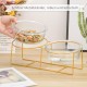 Raised Ceramic Cat Bowl - Anti Vomiting Feeding Bowl Cats High - Cat Bowls with Metal Stand - Bowl Dog Small - Dog Bowl Puppies - Cat Bowl for Food and Water - 480 ml