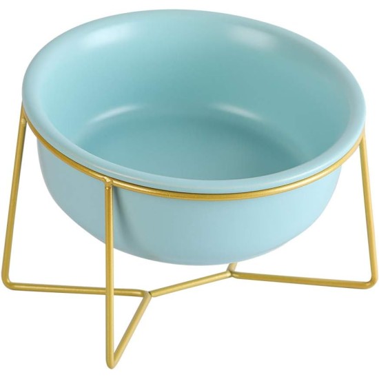 Raised Ceramic Cat Bowl - Anti Vomiting Feeding Bowl Cats High - Cat Bowls with Metal Stand - Bowl Dog Small - Dog Bowl Puppies - Cat Bowl for Food and Water - 480 ml Raised Ceramic Cat Bowl - Anti Vomiting Feeding Bowl Cats High - Cat Bowls with Metal Stand - Bowl Dog Small - Dog Bowl Puppies - Cat Bowl for Food and Water - 480 ml
