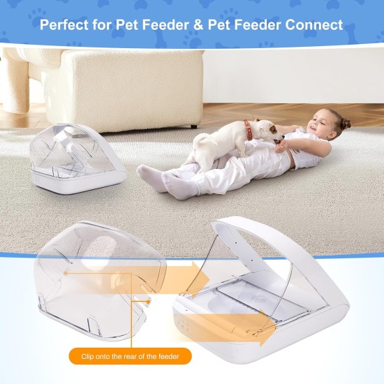 Rear Cover for Microchip Pet Feeder, Feriva Cat Feeder Envelope Back, Prevent Stubborn Pets from Stealing Food from the Back of the Feeder Rear Cover for Microchip Pet Feeder, Feriva Cat Feeder Envelope Back, Prevent Stubborn Pets from Stealing Food from the Back of the Feeder