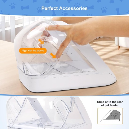 Rear Cover for Microchip Pet Feeder, Feriva Cat Feeder Envelope Back, Prevent Stubborn Pets from Stealing Food from the Back of the Feeder Rear Cover for Microchip Pet Feeder, Feriva Cat Feeder Envelope Back, Prevent Stubborn Pets from Stealing Food from the Back of the Feeder