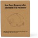 Rear Cover for Microchip Pet Feeder, Feriva Cat Feeder Envelope Back, Prevent Stubborn Pets from Stealing Food from the Back of the Feeder Rear Cover for Microchip Pet Feeder, Feriva Cat Feeder Envelope Back, Prevent Stubborn Pets from Stealing Food from the Back of the Feeder