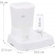 Relaxdays 2-in-1 Food & Water Dispenser, Duo Dispenser for Dogs and Cats, Bottle, 4 Litres, Plastic, Dark Grey Relaxdays 2-in-1 Food & Water Dispenser, Duo Dispenser for Dogs and Cats, Bottle, 4 Litres, Plastic, Dark Grey